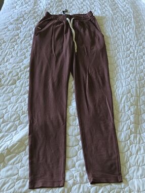 Men Burgundy Vuori Ponto Performance Pant Xs Teen Trend Soft Dreamknit Fall Cozy